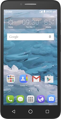 Cricket Wireless - Alcatel OneTouch Flint 4G with 16GB Memory Prepaid Cell Phone - Larger Front