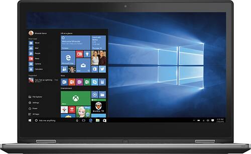 Dell - Inspiron 2-in-1 13.3" Touch-Screen Laptop - Intel Core i3 - 8GB Memory - 128GB Solid State Drive - Black - Larger Front