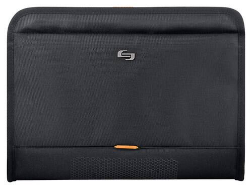 Solo - Urban Ultra Slimfolio Laptop Sleeve - Black/Orange - Larger Front