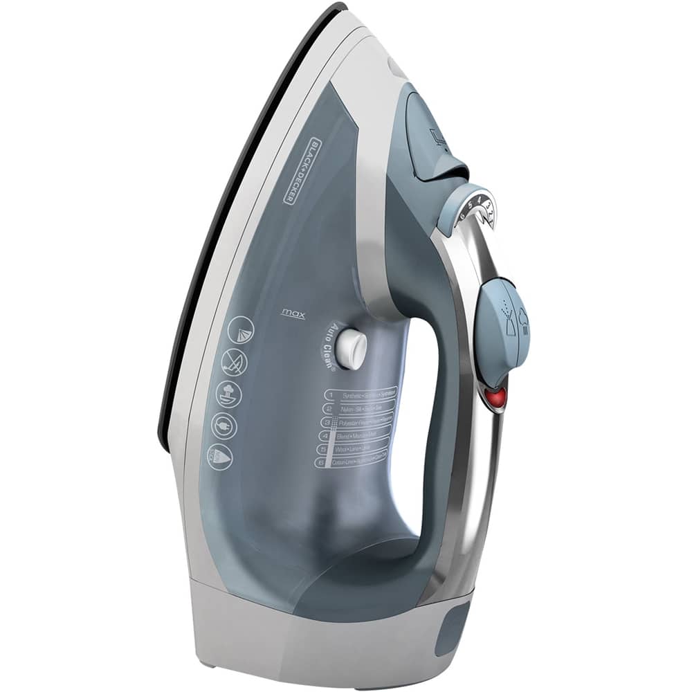Black & Decker - XPRESS Steam Iron - Gray - Angle