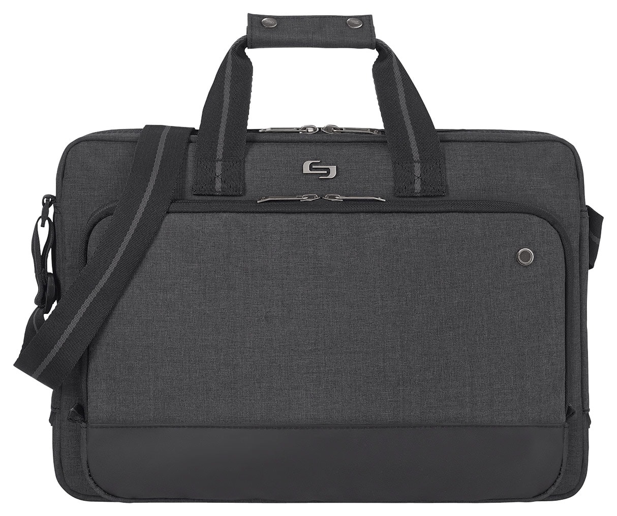 Solo - Urban Laptop Briefcase - Gray - Larger Front