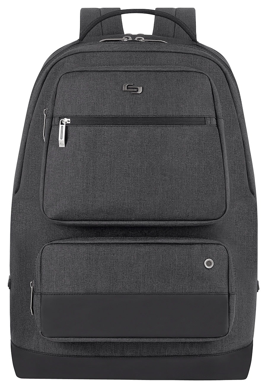 Solo - Urban Laptop Backpack - Gray - Larger Front