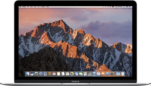 Apple - Macbook® (Latest Model) - 12" Display - Intel Core M3 - 8GB Memory - 256GB Flash Storage - Silver - Larger Front