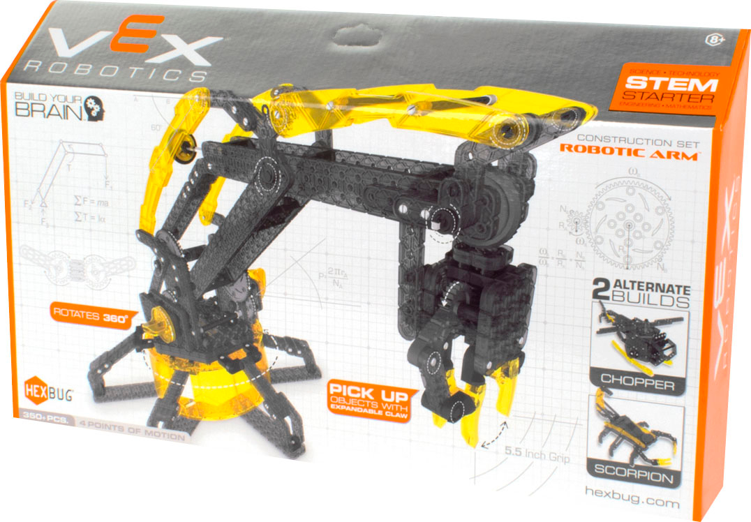 Hexbug - VEX Robotics Robotic Arm - Yellow/Black - AlternateView15 Zoom