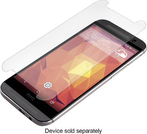 ZAGG - InvisibleShield HD Screen Protector for HTC One (M8) Cell Phones - Clear - Angle