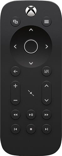 Microsoft - Xbox One Media Remote - Black - Larger Front
