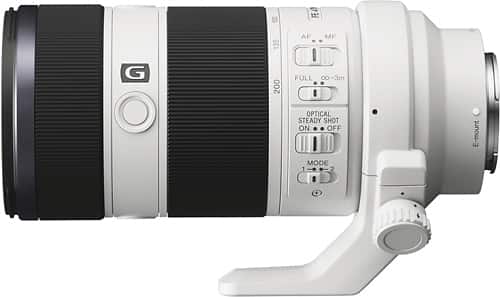 Sony - 70-200mm f/4 G E-Mount Telephoto Zoom Lens - White - Alternate View 11