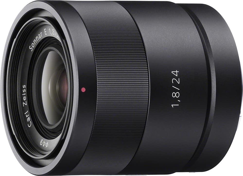 Sony - Carl Zeiss Sonnar T* E 24mm f/1.8 ZA Prime Lens - Black - Angle Zoom