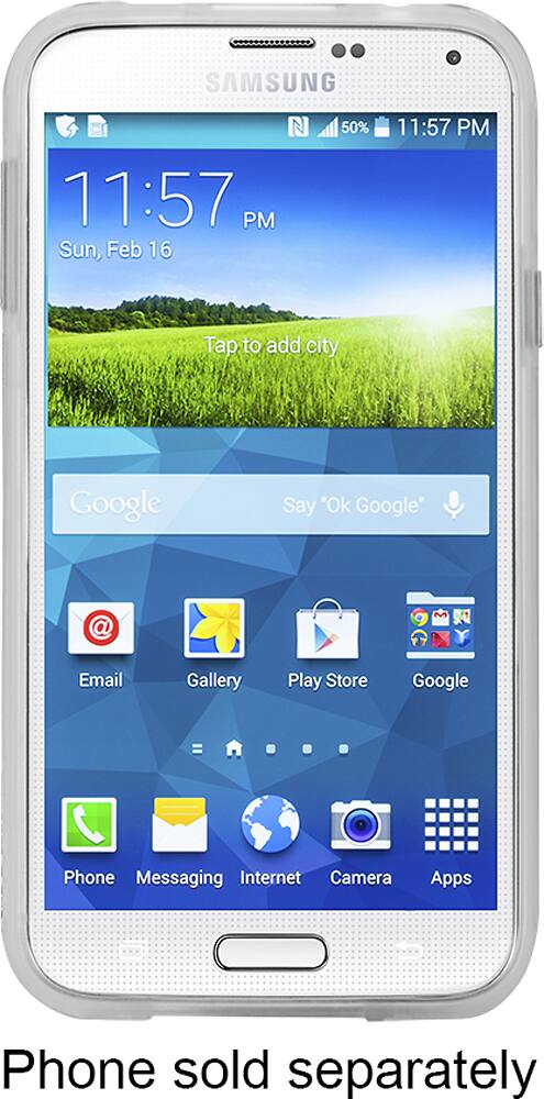 Case-Mate - Naked Tough Case for Samsung Galaxy S 5 Cell Phones - Clear - AlternateView3 Zoom