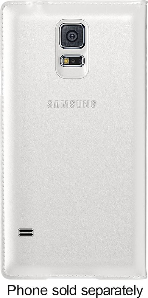 Samsung - S-View Flip Cover for Samsung Galaxy S 5 Cell Phones - White - AlternateView1 Zoom