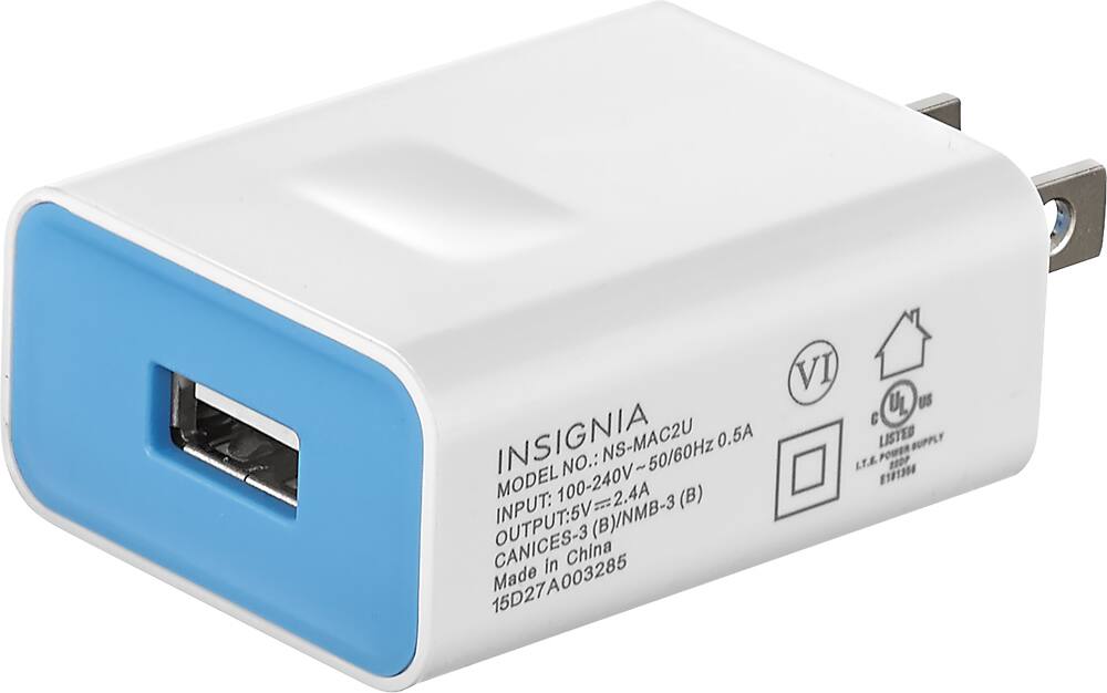 Insignia™ - USB Wall Charger - Horizon Blue - AlternateView11 Zoom