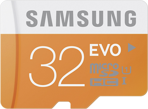 Samsung EVO 32GB Class 10 microSDHC Flash Memory Card with Adapter (MB-MP32DA/BBY)