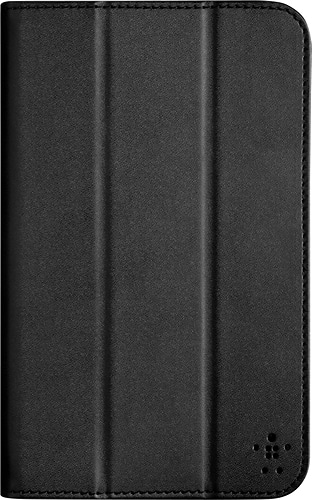 Belkin - Trifold Cover for Samsung Galaxy Tab 4 7" - Black - Larger Front