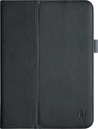 Belkin - MultiTasker Cover with Stand for Samsung Galaxy Tab 4 10.1 - Black - Larger Front