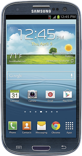 Samsung Galaxy S3 Verizon Wireless Prepaid No-Contract Cell Phone - Pebble Blue