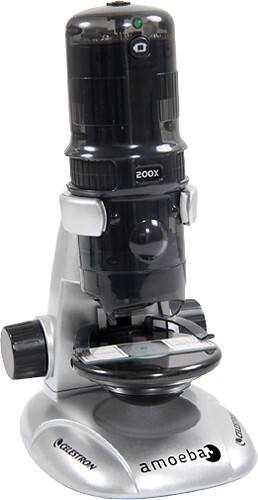 Celestron - Amoeba Digital Microscope - Gray - Angle
