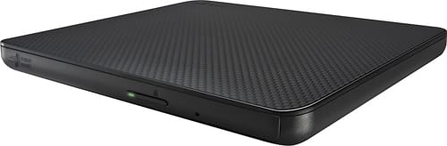 LG - Ultra Slim 8x Max. DVD Write Speed External USB DVD±RW/CD-RW Drive - Black - Larger Front