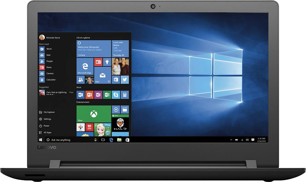 Lenovo - 110-15ISK 15.6" Laptop - Intel Core i3 - 4GB Memory - 1TB Hard Drive - Black - AlternateView15 Zoom