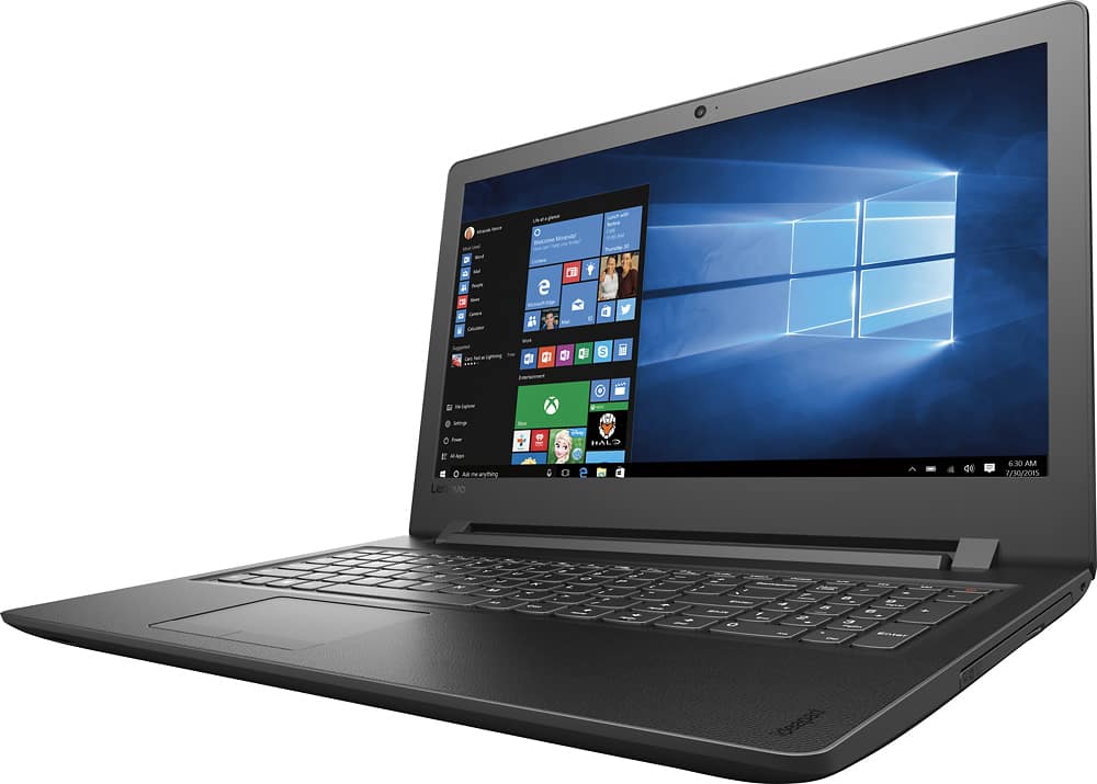 Lenovo - 110-15ISK 15.6" Laptop - Intel Core i3 - 4GB Memory - 1TB Hard Drive - Black - Left Zoom