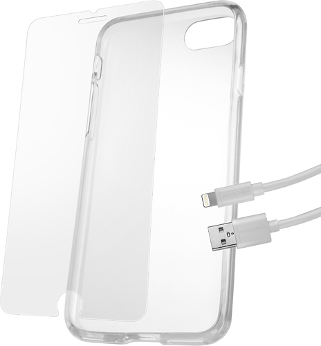 Insignia Clear Case with 10 ft. Lightning Charge/Sync Cable for Apple iPhone 7