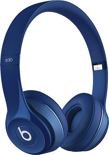 Beats by Dr. Dre - Solo 2 On-Ear Headphones - Blue - Angle