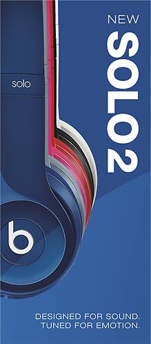 Beats by Dr. Dre - Solo 2 On-Ear Headphones - Blue - Alternate View 17