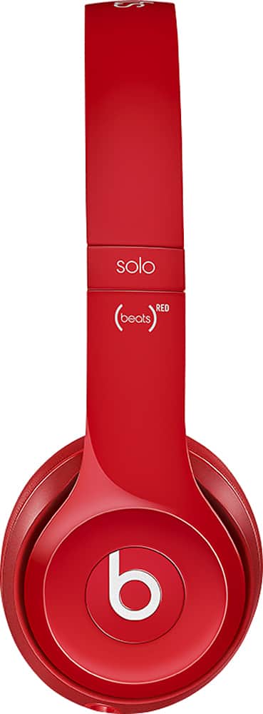 Beats by Dr. Dre - Solo 2 On-Ear Headphones - Red - AlternateView11 Zoom