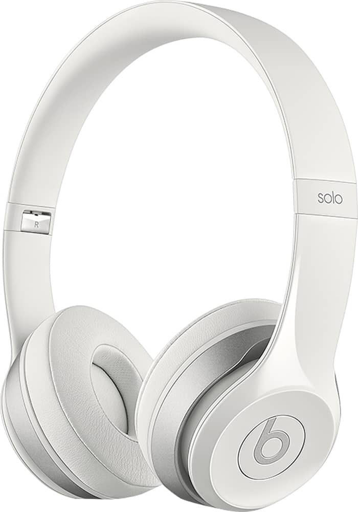 Beats by Dr. Dre - Solo 2 On-Ear Headphones - White - Left Zoom