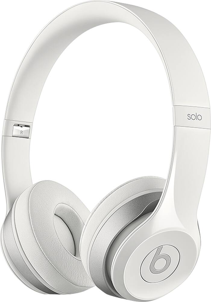 Beats by Dr. Dre - Solo 2 On-Ear Headphones - White - Left Zoom