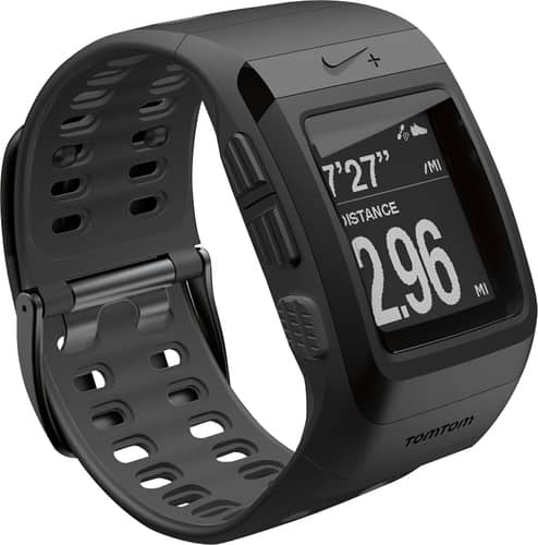 Nike+ - SportWatch GPS Powered By TomTom with Sensor - Black/Anthracite - Angle
