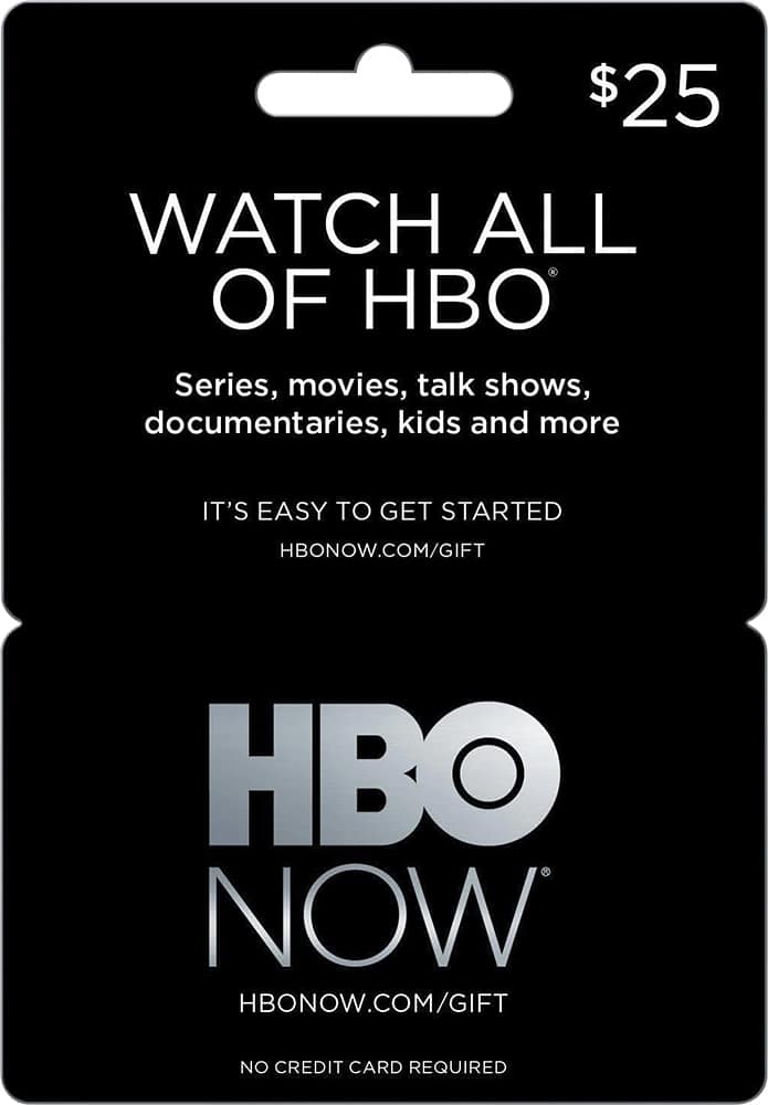 hbo now03 - $25 gift card