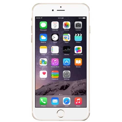 Apple - Certified Pre-Owned iPhone 6 Plus 4G LTE with 128GB Memory Cell Phone (Unlocked) - Gold - Larger Front