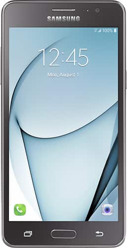 Simple Mobile - Samsung GALAXY On5 4G LTE with 8GB Memory Prepaid Cell Phone - Black - Larger Front