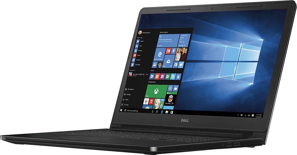 Dell - Inspiron 15.6" Touch-Screen Laptop - Intel Core i5 - 6GB Memory - 1TB Hard Drive - Black - Left Zoom