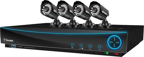 Swann - 4-Channel, 4-Camera Indoor/Outdoor Professional Security System - Angle