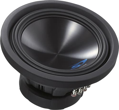 Alpine - 10" Dual-Voice-Coil 4-Ohm Subwoofer - Black - Angle