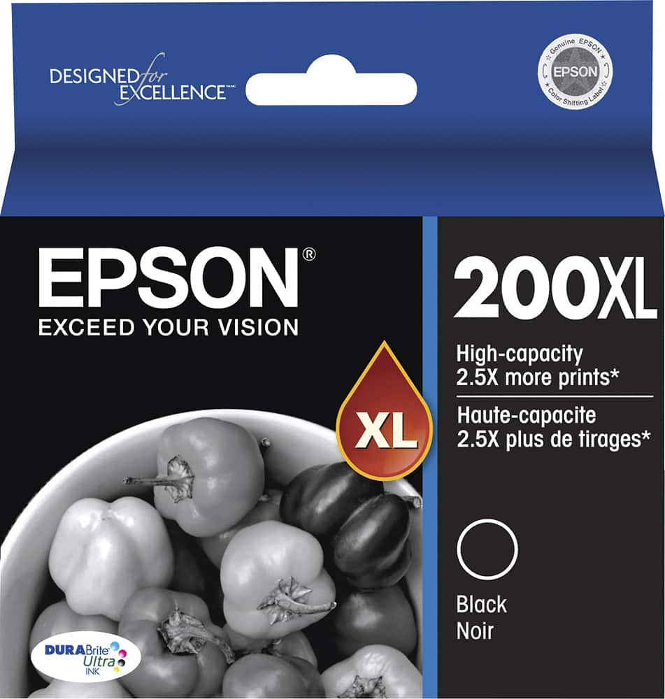 Best Buy Epson 200XL High Yield Black Ink Cartridge Black T200XL120 S