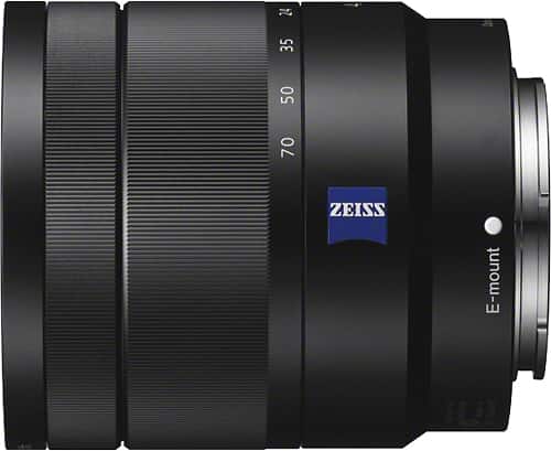 Sony - Vario-Tessar T* E 16-70mm f/4 ZA OSS Zoom Lens for Select Sony Cameras - Black - Alternate View 1
