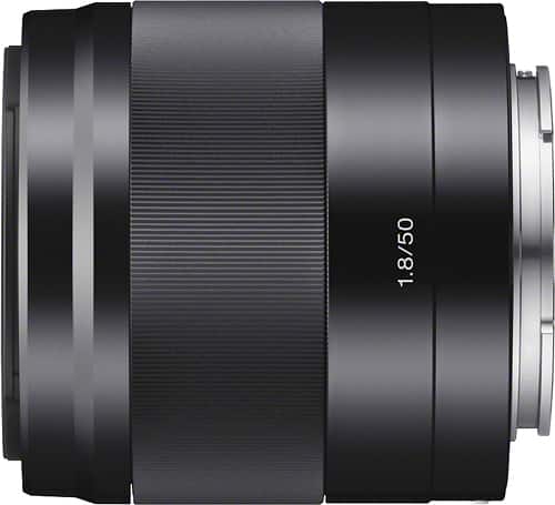 Sony - 50mm f/1.8 OSS Prime Lens for Select Sony Alpha E-mount Cameras - Black - Alternate View 1