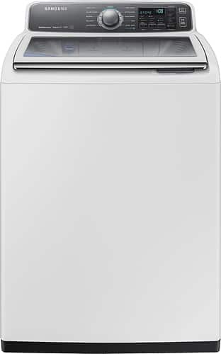 Samsung - activewash 4.8 Cu. Ft. 11-Cycle High-Efficiency Top-Loading Washer - White - Larger Front