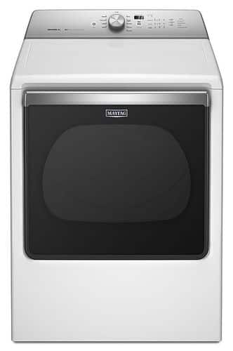 Maytag - 8.8 Cu. Ft. 10-Cycle Gas Dryer - White - Larger Front