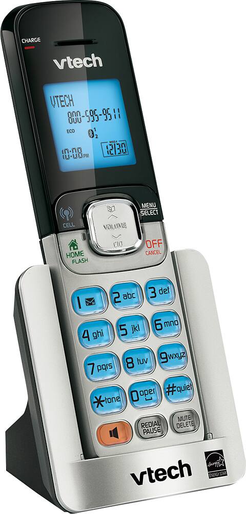VTech - VT DS6501 DECT 6.0 Cordless Expansion Handset - Silver - Angle Zoom