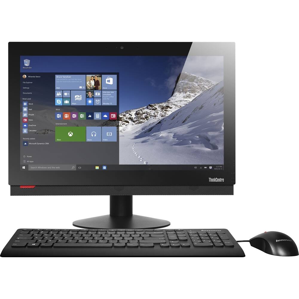 Best Buy Lenovo Thinkcentre M Z All In One Intel Core I Gb