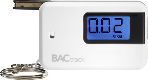 BACtrack Go Keychain Breathalyzer with Portable Keyring Breath Alcohol Tester - White