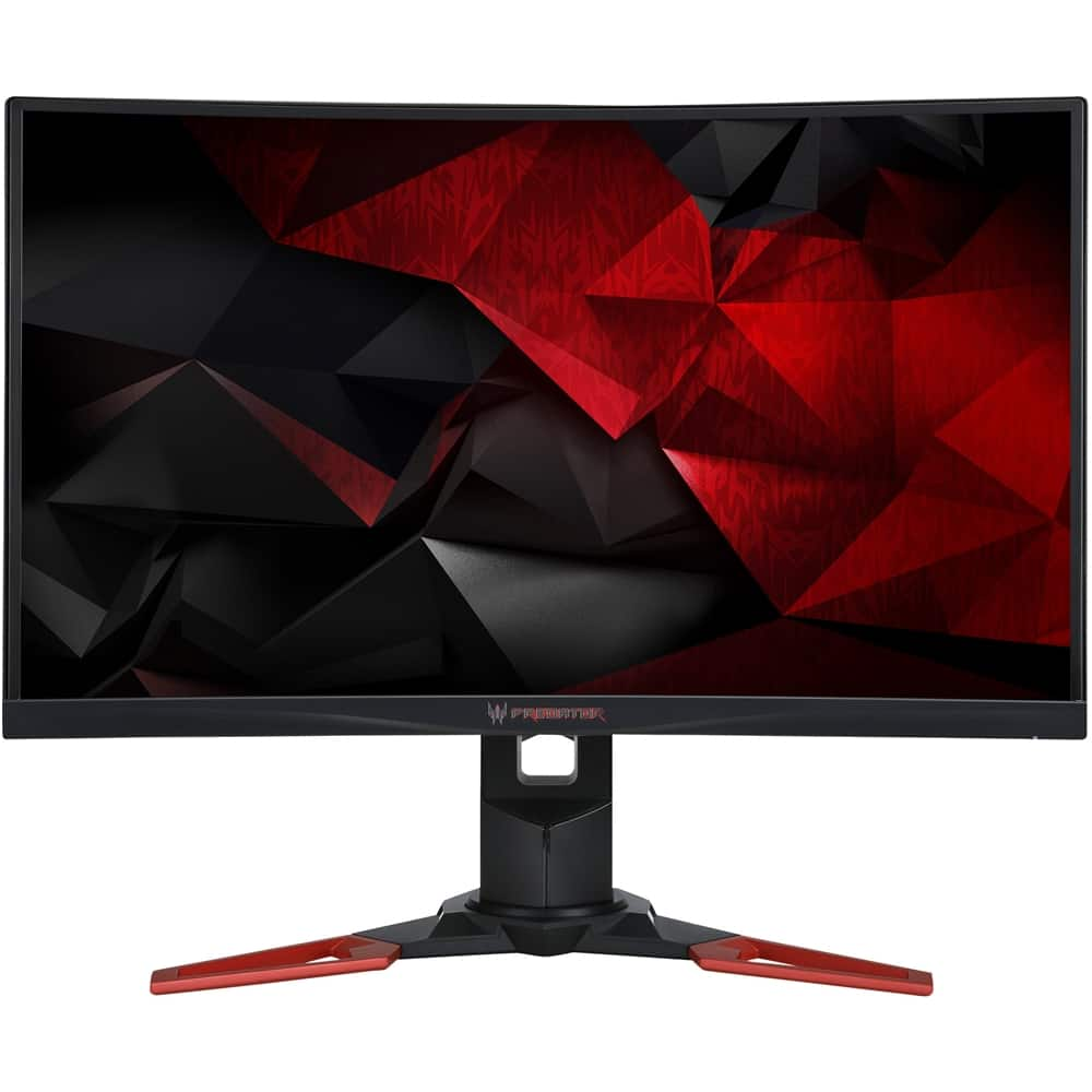 Best Buy Acer Predator Z271 27 LED Curved FHD GSync Monitor Black Red