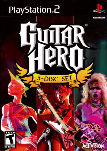 Guitar Hero 3-Disc Set with Guitar Hero I, Guitar Hero II and Guitar Hero 80's Encore for PlayStation 2