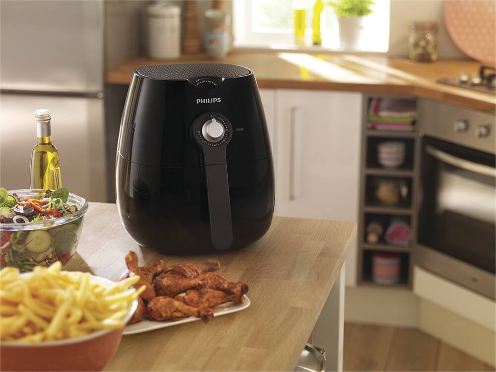Philips - Viva Collection Airfryer Low-Fat Multicooker - Black/Silver - AlternateView14 Zoom