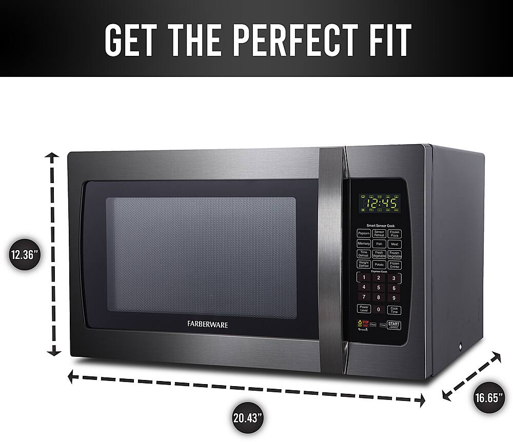 Customer Reviews Farberware Black Cu Ft Countertop Microwave