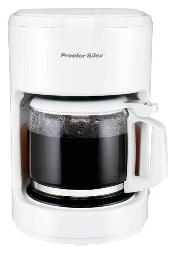 Proctor Silex - 10-Cup Coffeemaker - White - Angle