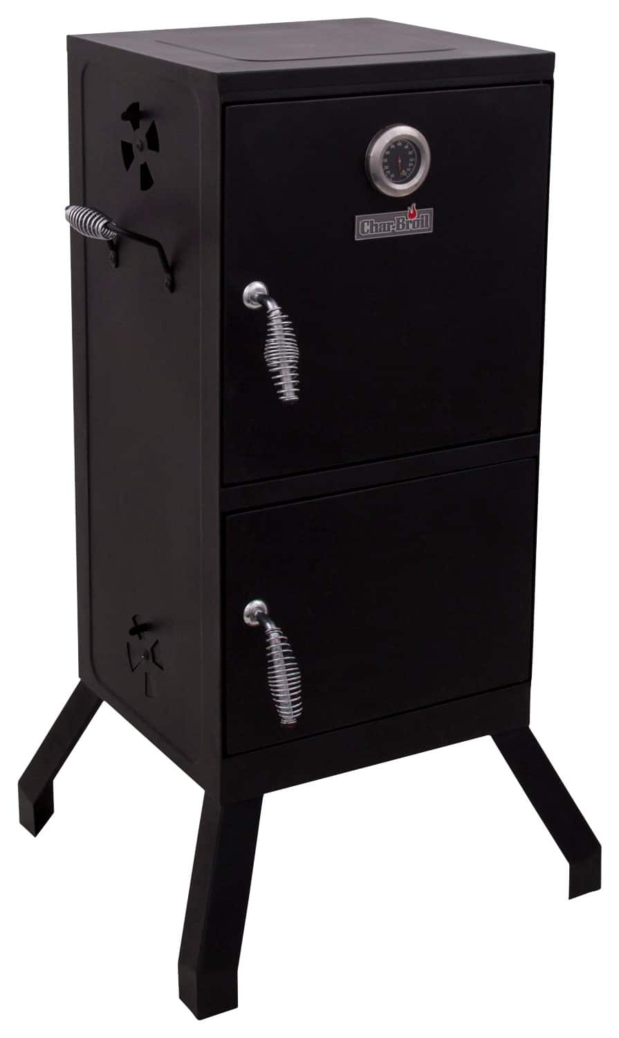 Char-Broil - Charcoal Smoker - Black - Larger Front